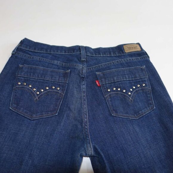 Levi's Women's 515 Boot Cut Jeans Size 8 Blue Mid Rise 31" Inseam Red Tab Denim - Picture 6 of 7
